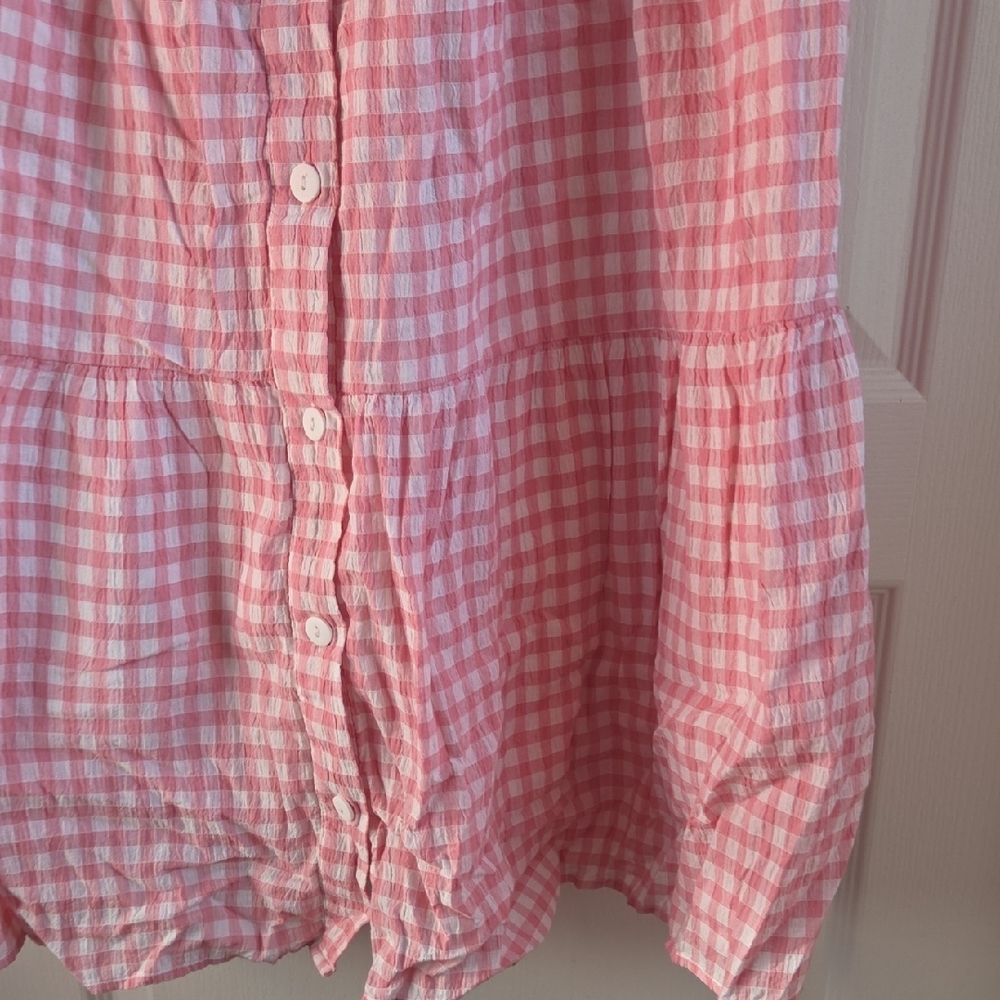 beachlunchlounge Pink Gingham Dress - Picture 5 of 8